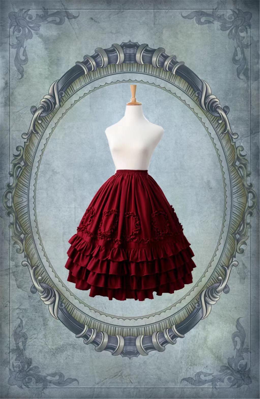 Court Style Retro Chiffon Lolita Underskirt - image 1