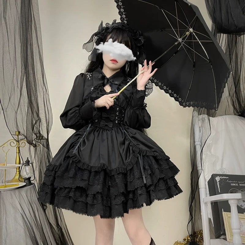 Cross Medal Gothic Lolita JSK & Bolero Set