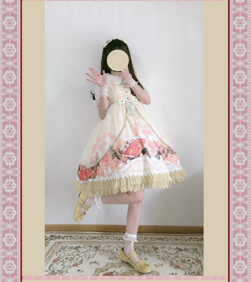 Clock Encounter - Summer Lolita JSK Dress - image 12