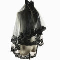 Gothic Retro Lace Double-Layer Lolita Veil - image 2