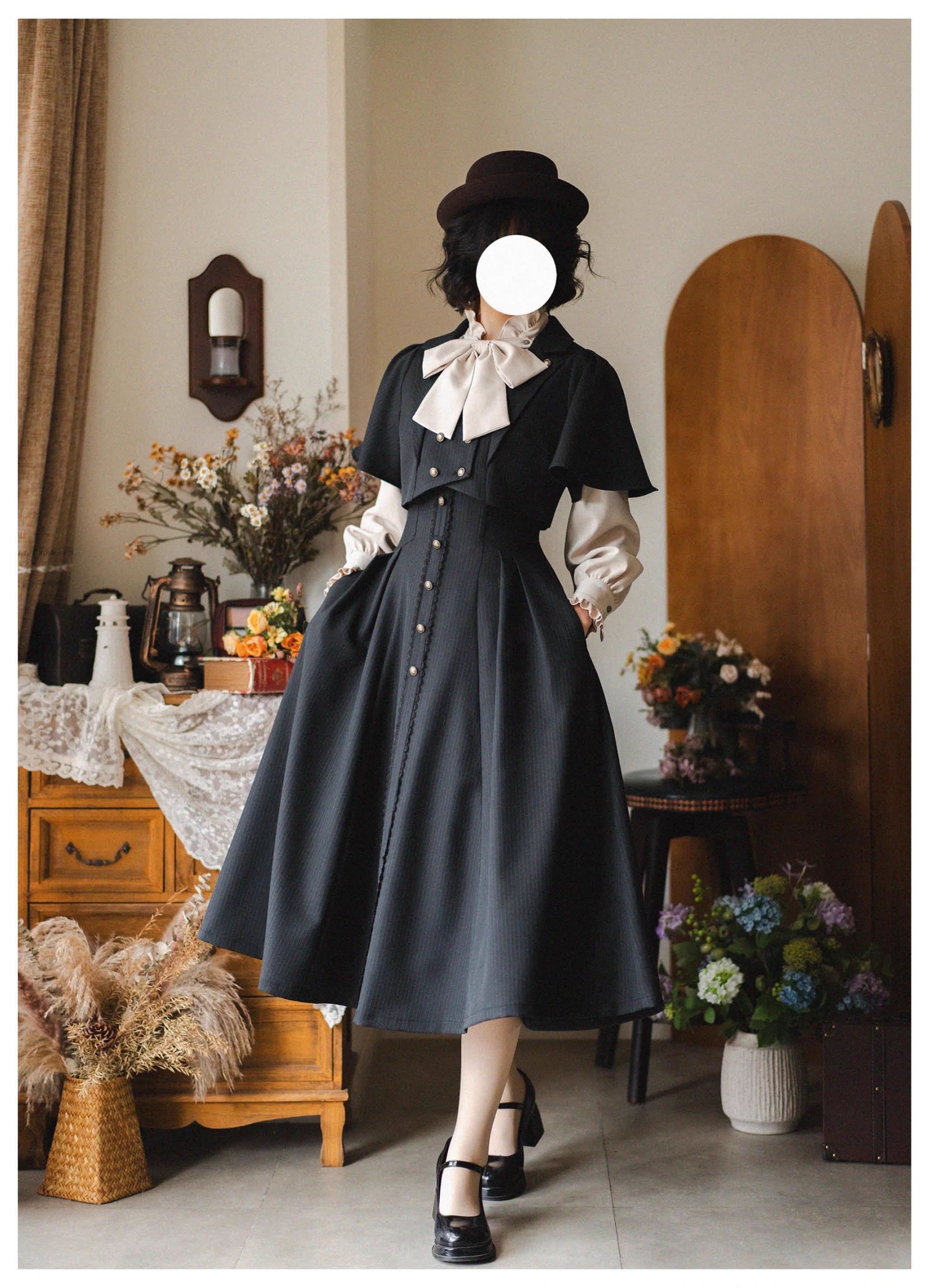 Forest Stationery - Classic Lolita SK Suit with Shirt and Coat - image 6