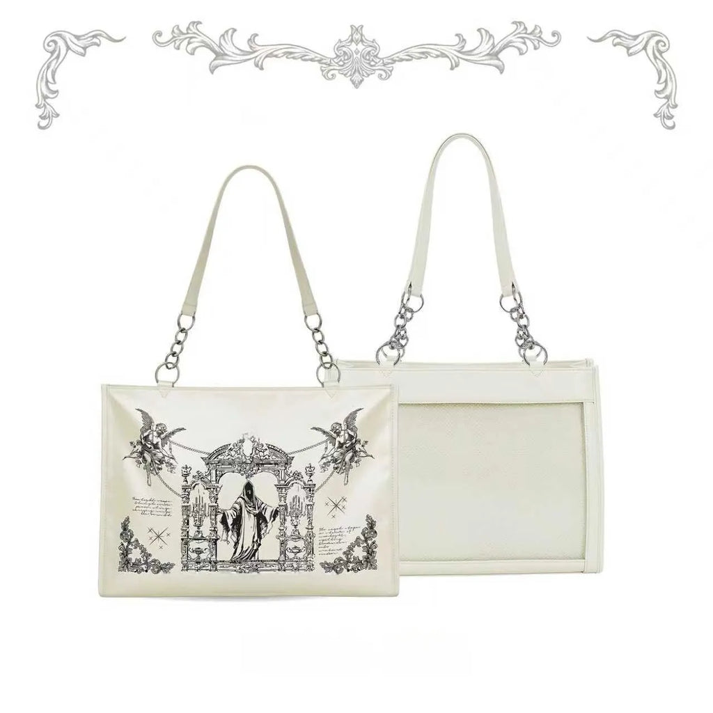 Sacred Oath - Large Printed Gothic Ita Shoulder Bag - image 18