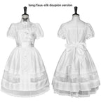 Ghost Orchid - Gothic Lolita OP Dress, Embroidered Cross - image 39