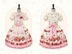 Peach Berry Charm - Sweet Lolita OP Dress and Accessories - image 5