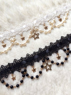 Whisper of Stars - Vintage Lolita Black OP Dress, Constellation-Themed - image 10
