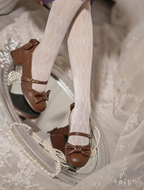 Elegant Lolita Bownot Retro High Heel Shoes - image 33