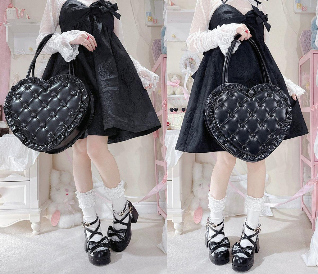 Heart Pillow - Sweet Lolita Heart-shaped Handbag or Shoulder Bag - image 13