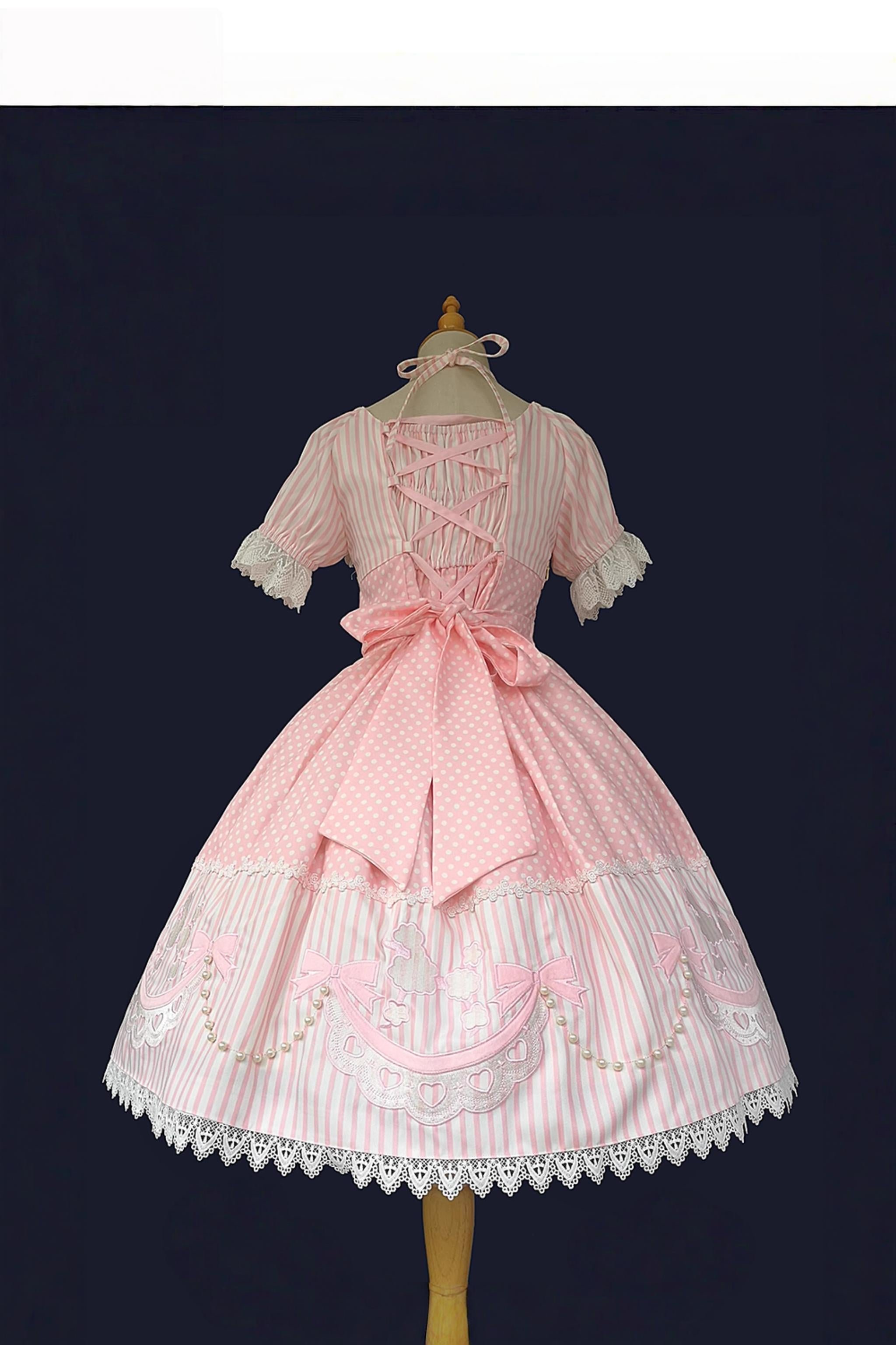 Poodle - Old School Lolita OP Dress and Accessories - image 3