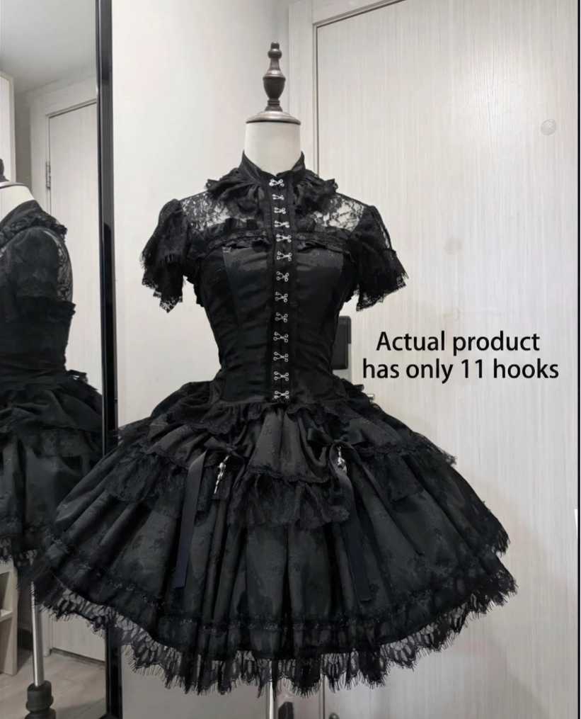 Silvermoon Thorn Gothic Lolita Corset and Skirt Set - image 6