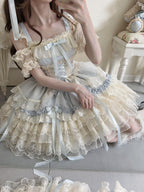 Ribbons of Love Sweet Lolita Tiered JSK Dress - image 22