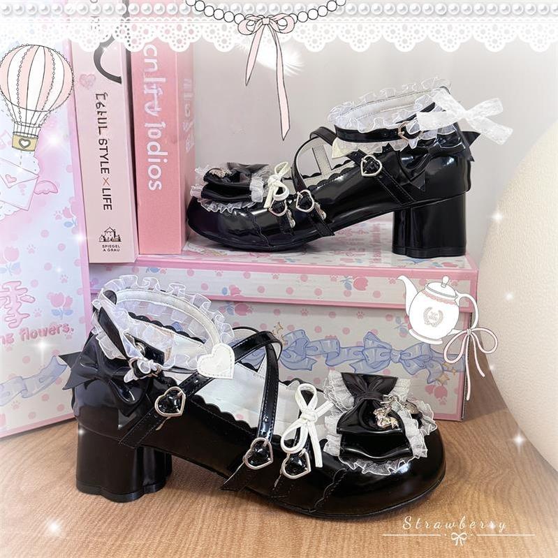 Showa Dreamland - Sweet Lolita Heels, Cute Claw-Shaped Heels - image 8
