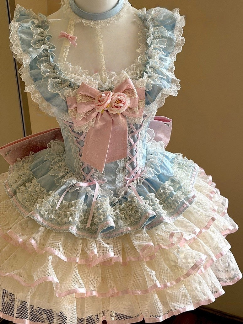 Cupid's Floral Whisper Fairycore Dress and Accessories - image 14