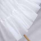 High-Volume White Puffy Lolita Petticoat, 17.7" (45 CM), Cotton Lining - image 15