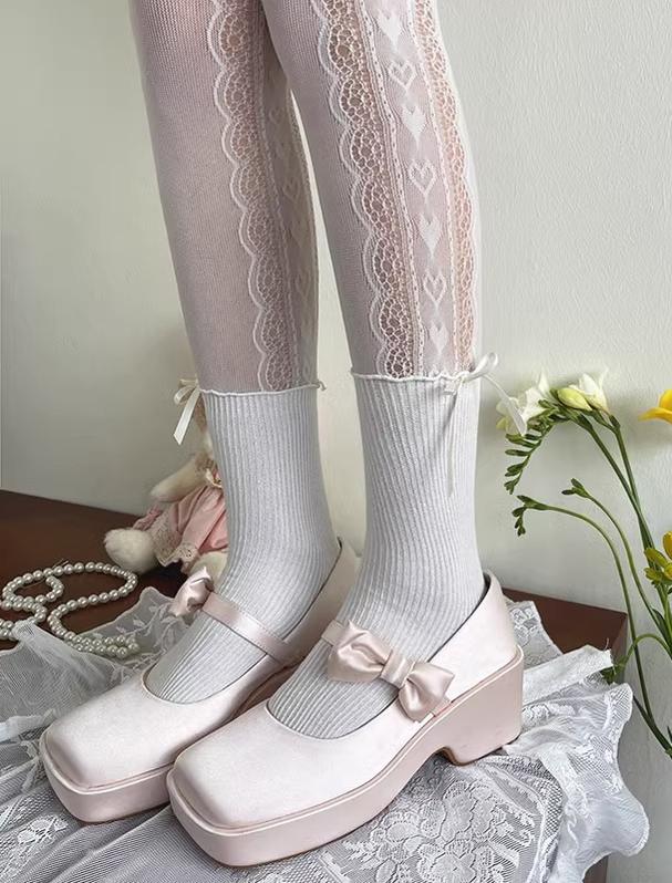 Sweet Lace Patchwork Lolita Pantyhose - image 5