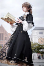 Dragon's Aria - Gothic Vintage Lolita Three-Piece Set - image 4