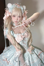 Flora Isle Butterfly Sweet Elegant Lolita JSK Dress in Green - image 7