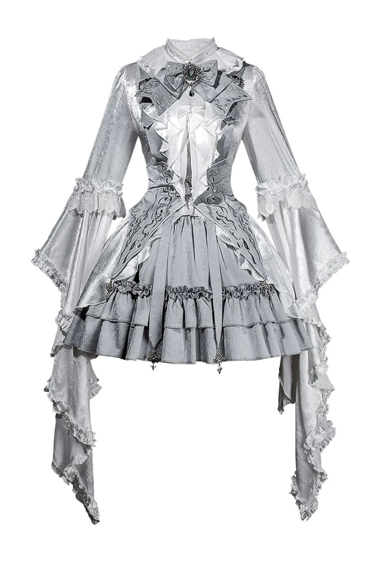 The Silver Key Gothic Lolita Blouse, Skirt and Waist Corset Collection - image 3