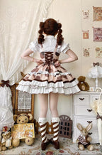 Calico Cat - Winter Kawaii Lolita Print JSK - image 2