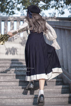 Classic College Elegant Lolita JSK Dress in Blue - image 12