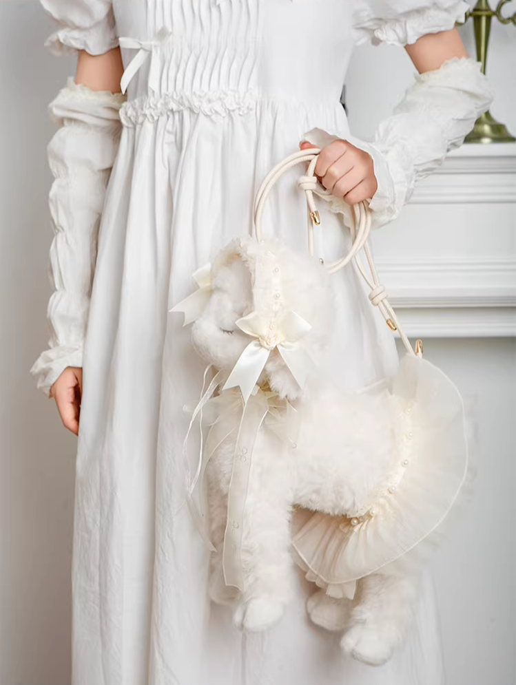 Plush Kawaii Lolita Bag, Lamb Shaped - image 5