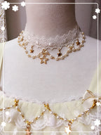 Whisper of Stars - Vintage Lolita Black OP Dress, Constellation-Themed - image 12