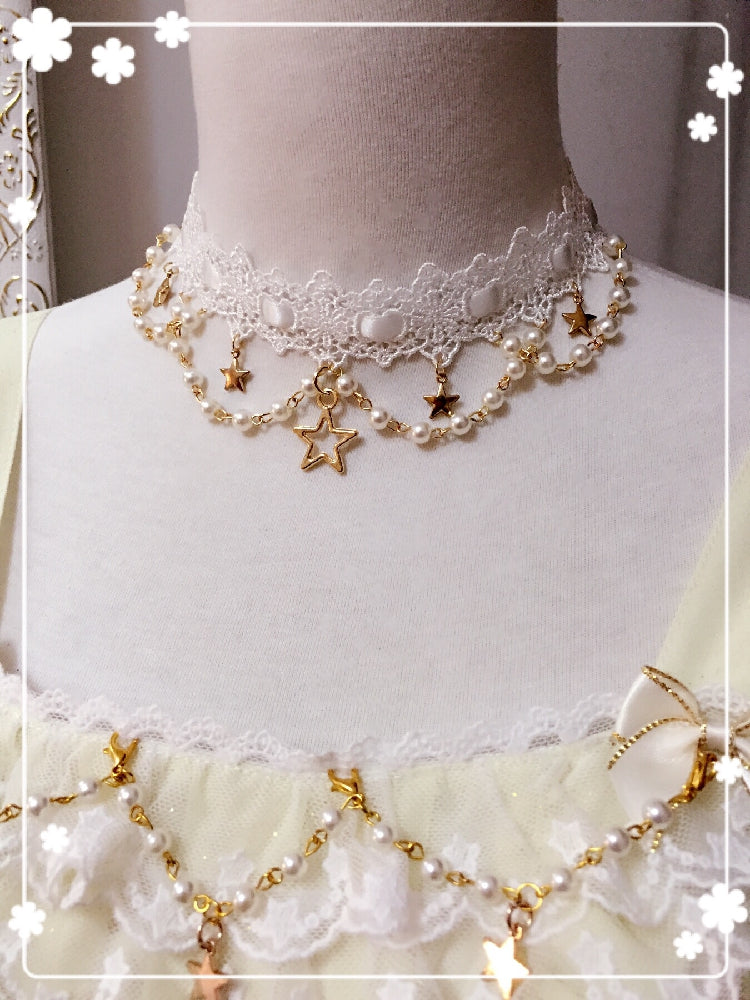 Whisper of Stars - Vintage Lolita Black OP Dress, Constellation-Themed - image 12