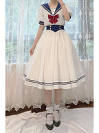 Sea and Wind - Retro Sailor Lolita OP Dress Version 1.0 - image 15