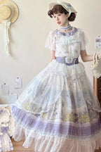 Rabbit Vine Story - Sweet Lolita Top, Skirt & Necklace Set - image 6