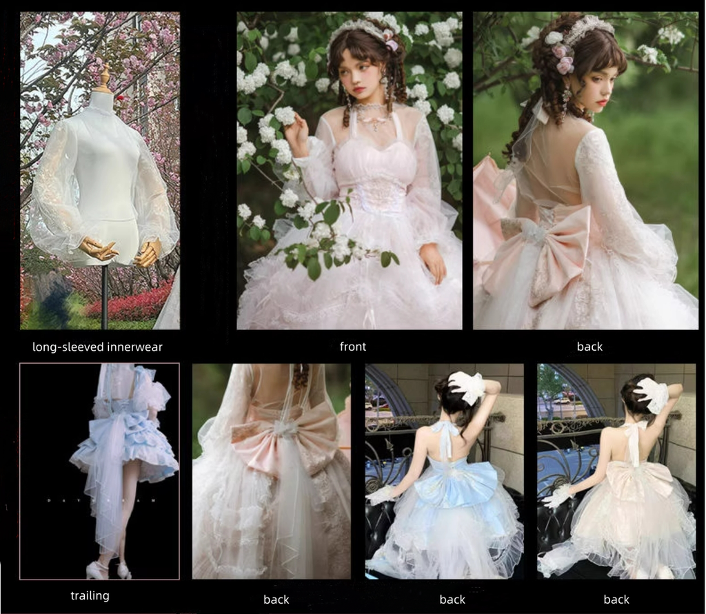 Endless Summer - Bridal Wedding Lolita JSK Open-Back Dress - image 25