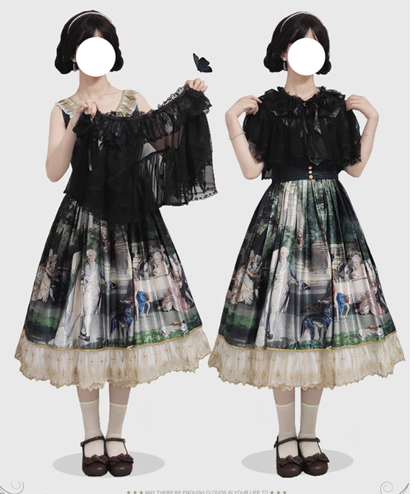 Sweetheart Curtain - Sweet Lolita Shawl Short Sleeve Lace Cardigan - image 15