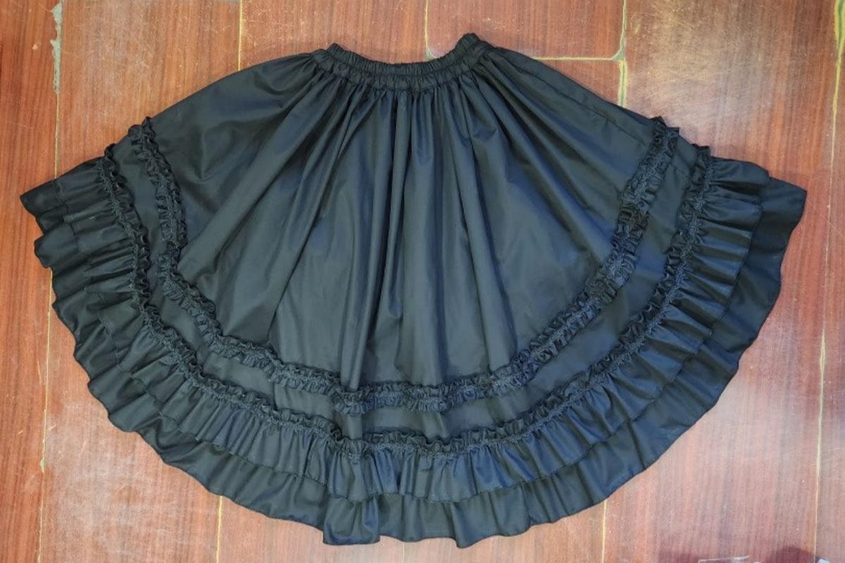 Cotton Lolita Embroidered Petticoat, Rose Hem - image 1