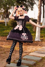 Chandelier - Sweet Lolita Short-Sleeve OP Dress in 4 Colors - image 3