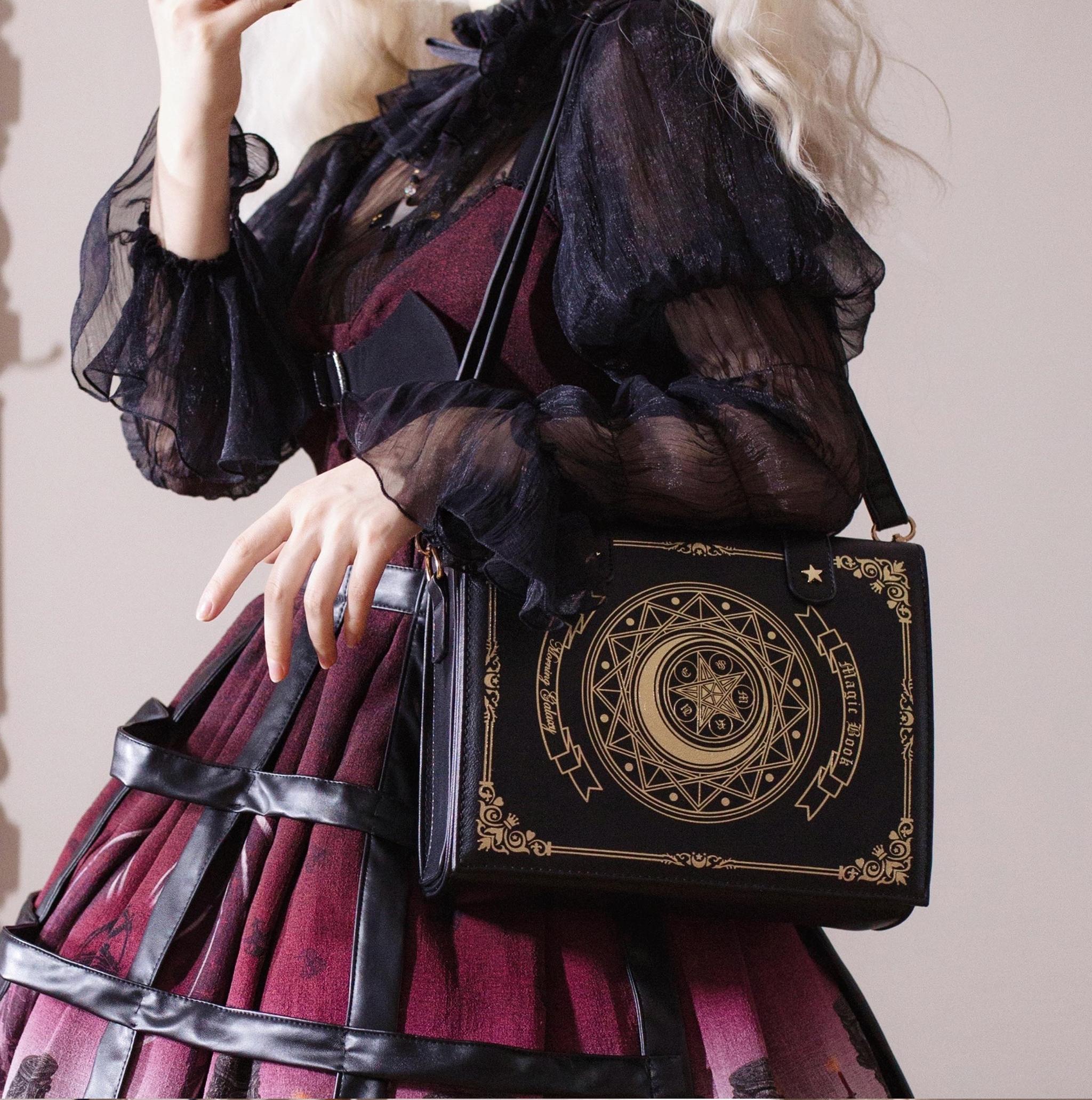 Star and Moon Magic Book Lolita Crossbody Bag in Two Sizes - image 28