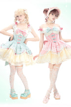 Green Parfait Romance - Sleeveless Ruffle Bowknot Lace Sweet Elegant Ballet Lolita JSK Dress - image 6