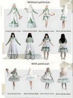 Toting Basil Plus Size Wedding Lolita Green Bridal JSK - image 32