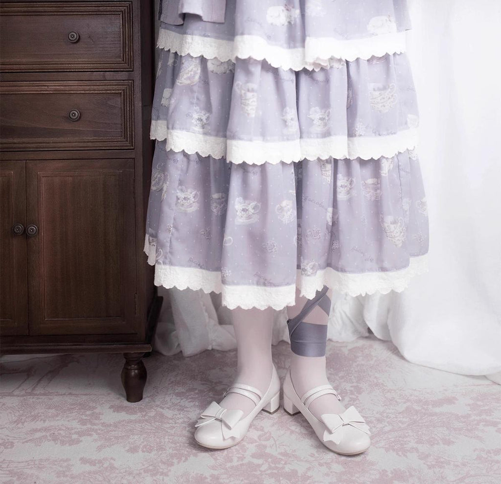 Apple Candy - Pointed Toe Lolita Shoes - Low Block Heel - image 14