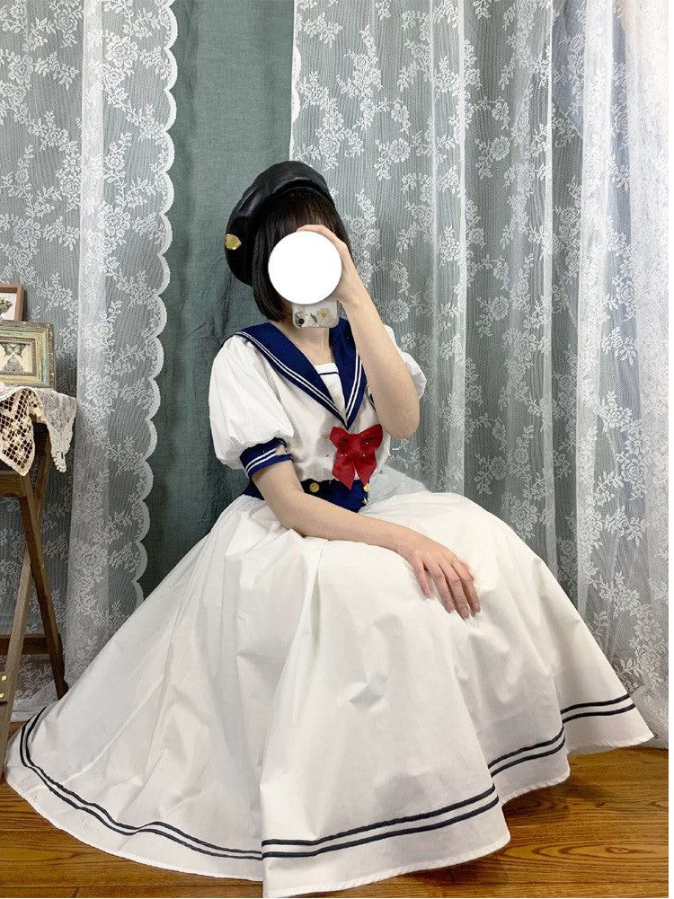 Sea and Wind - Retro Sailor Lolita OP Dress Version 1.0 - image 16