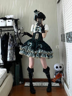 Star Track Academy Stripe Corset Gothic Lolita SK Dress Set - image 16