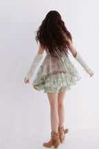 Creeping Vines - Floral Halter Top and Skirt - image 18