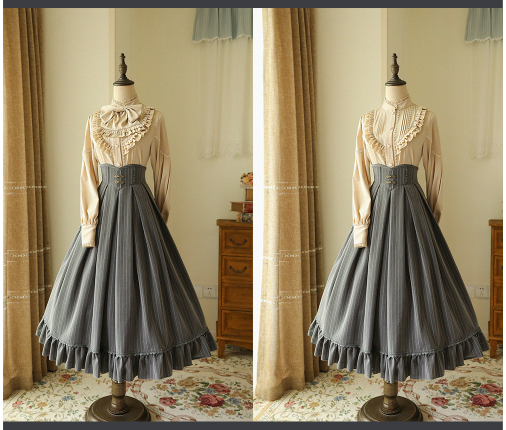 North of the Forest Classic Lolita Striped Vest and Skirt Set - image 20