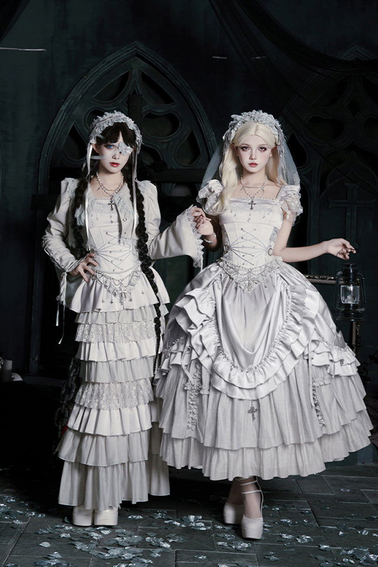 Bionic Doll - Gothic Lolita Fishtail Skirt & Corset Full Set - image 12