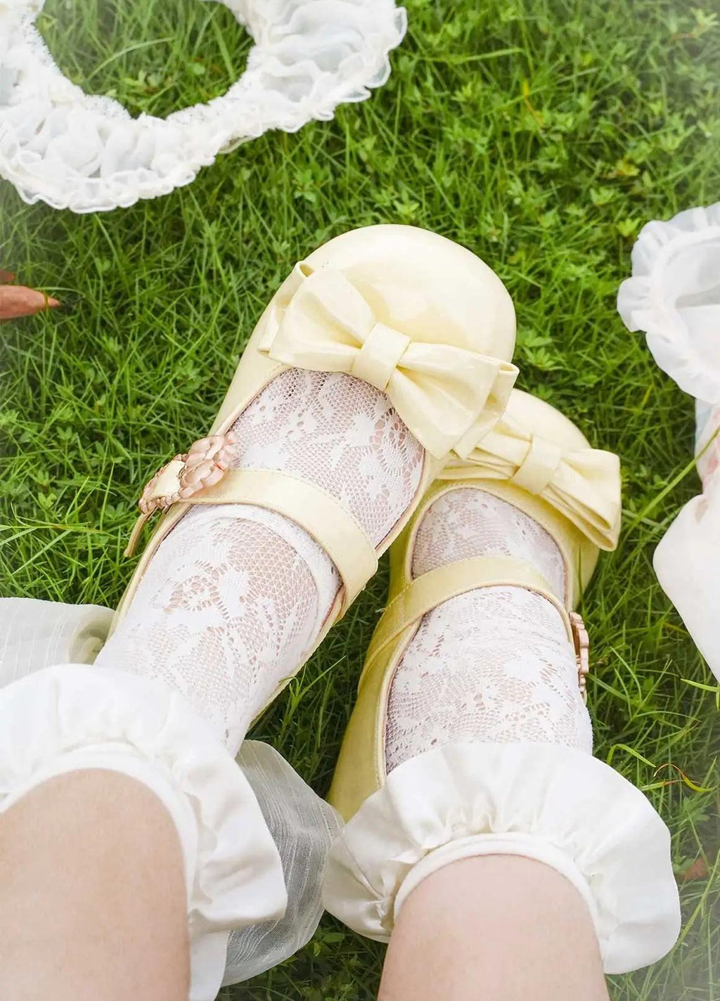 Hug Bear - Sweet Lolita Heel Shoes Bear Metal Buckle Bow Shoes - image 19