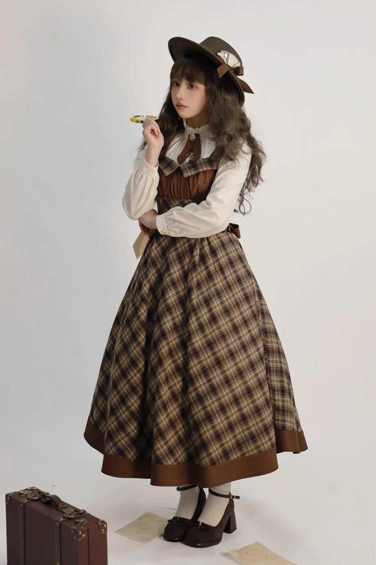 Broken Pocket Watch - Classic Lolita JSK Dress & Cape - image 6