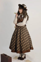 Broken Pocket Watch - Classic Lolita JSK Dress & Cape - image 6