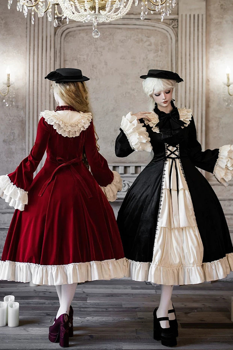 Letters and Poems · Nutcracker Box - Long Sleeves Ruffled Open-Front Bow Lace-Up Gothic Lolita Dress - image 10