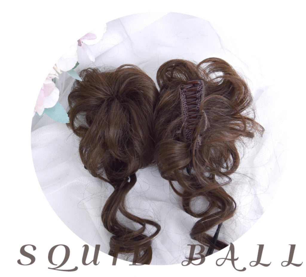 Kawaii Brown Bun Ponytail Lolita Wig - image 10