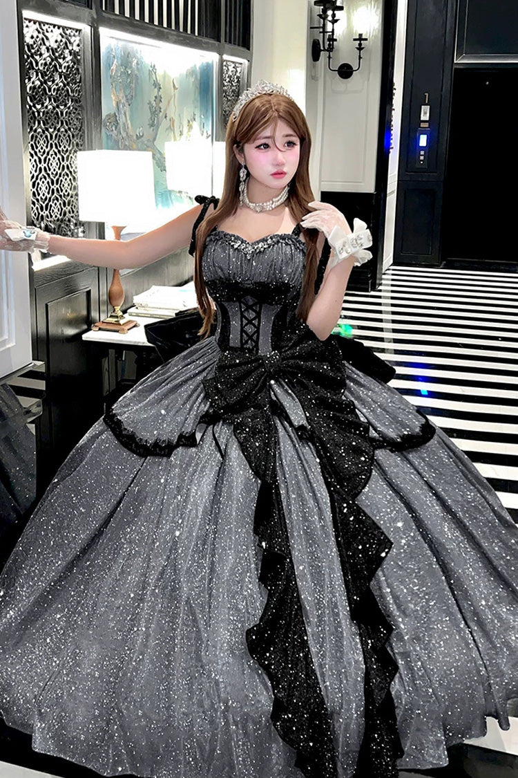 Galaxy of Fallen Tears - Glitter Sweet Lolita JSK Dress - image 5