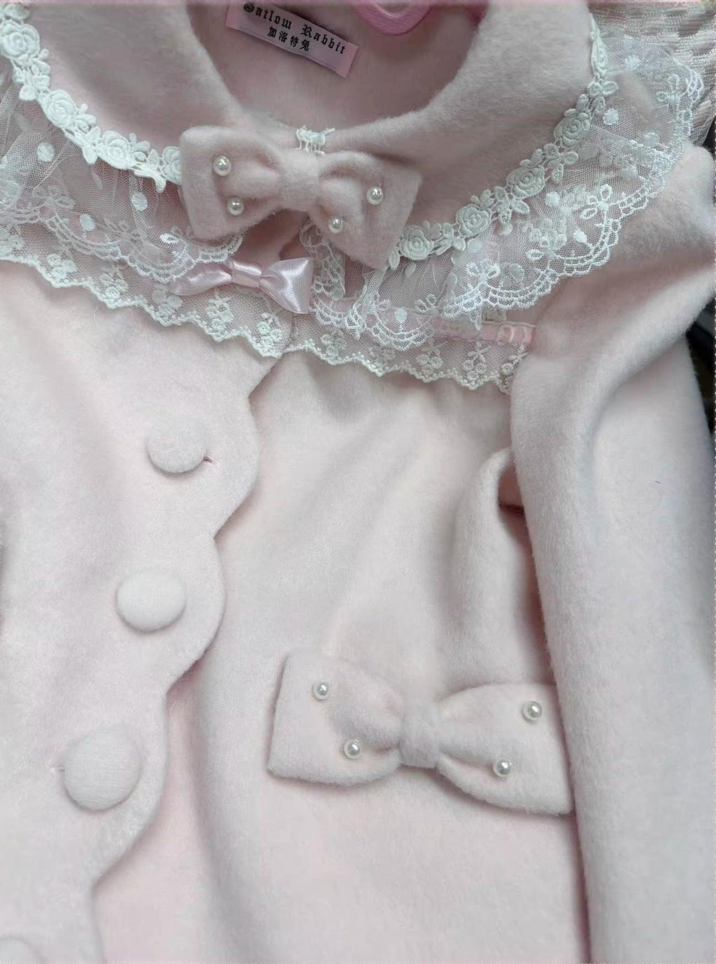Petal Girl - Loose Sweet Lolita Coat, Detachable Bow - image 16