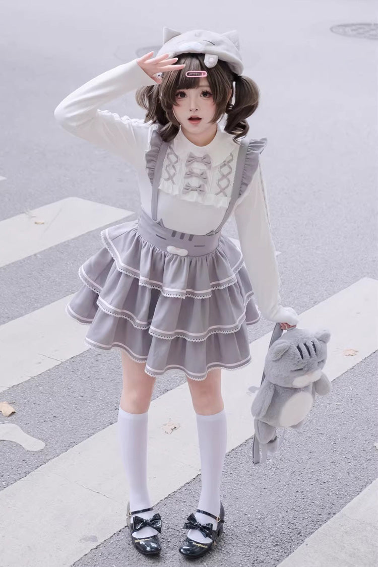 Gloomy Cat Series - Sweet Lolita Strap Dress and Top Collection - image 11