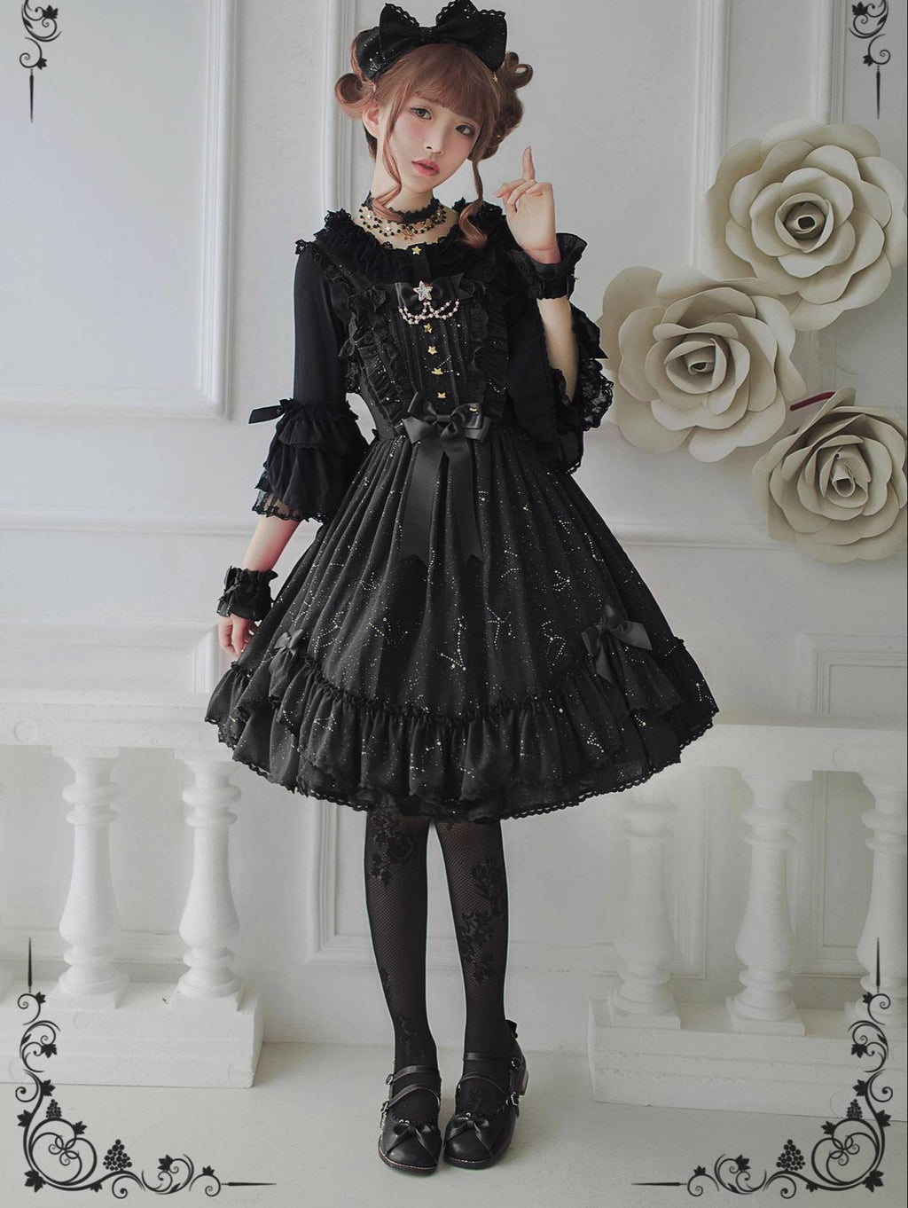 The Whisper of Stars - Gothic Constellation Lolita JSK - image 2